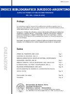 Portada Indice Bibliográfico Jurídico Argentino