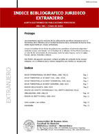 Portada Indice Bibliográfico Jurídico Extranjero