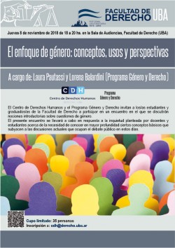 El enfoque de género: conceptos, usos y perspectivas