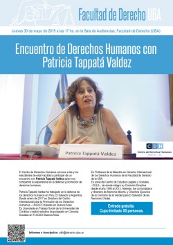 Encuentro de Derechos Humanos con Patricia Tappatá Valdez