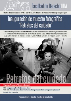 Inauguración de muestra fotográfica "Retratos del cuidado"