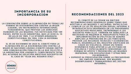 35° Aniversario de la Incorporación de la CEDAW en Argentina