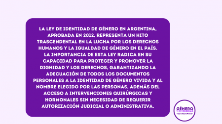 Aniversario de la ley de Identidad de Género