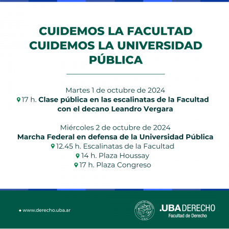 Cuidemos la Facultad. Cuidemos la Universidad Pública