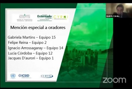 Destacada actuación del equipo de la UBA en la Competencia Internacional de Arbitraje de Inversiones