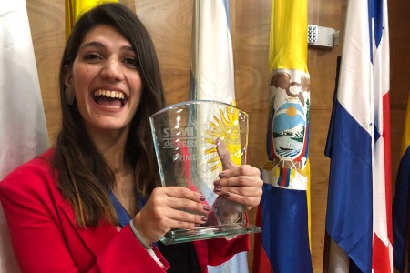 Estudiante de la Facultad obtuvo el primer premio en el concurso de Semilleros de estudiantes en el marco del Congreso Colombiano de Derecho Procesal