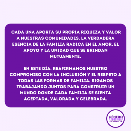 ¡Feliz Día Internacional de las Familias!