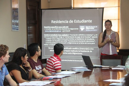 La Facultad de Derecho recibió a los estudiantes de intercambio que cursarán el primer cuatrimestre del año en nuestra casa