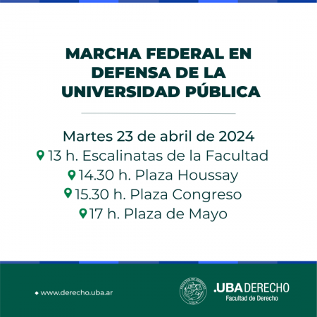 Marcha Federal en defensa de la Universidad Pública