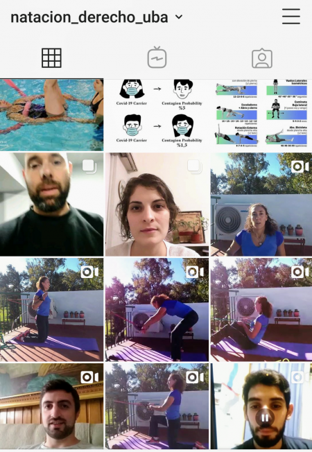 Natación en movimiento. Virtual y en redes sociales