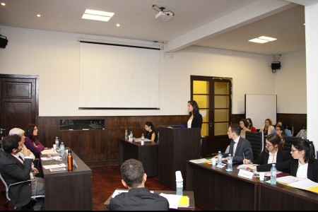 Práctica abierta del equipo que representará a la Facultad este año en la Philip C. Jessup International Law Moot Court Competition sobre derecho internacional público