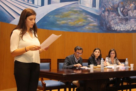 Sesión abierta de práctica del equipo que representará este año a la Facultad en las rondas internacionales de la competencia Concours d' Arbitrage International de Paris 