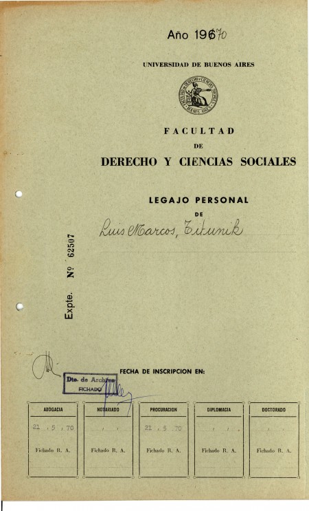  Titunik Luis Marcos, asesinado el 18 de febrero de 1976 