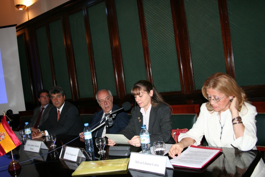 Luis Cavalli, Juan Manuel Velasco, Atilio Alterini, Silvia Jaquenod de Zsögön y Silvia Coria