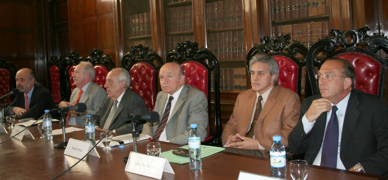 Eduardo Sirkin, Jorge Kielmanovich, Atilio Alterini, Roland Arazi, Osvaldo Gozaíni y Jorge W. Peyrano