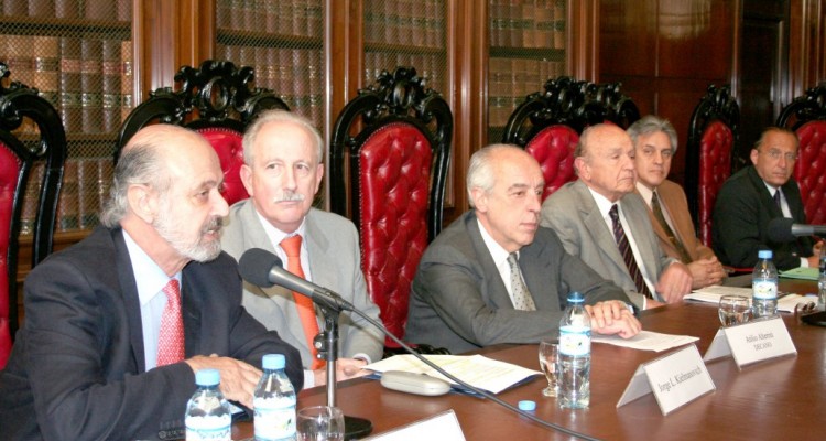 Eduardo Sirkin, Jorge Kielmanovich, Atilio Alterini, Roland Arazi, Osvaldo Gozaíni y Jorge W. Peyrano