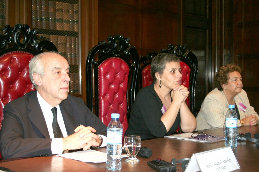 Atilio Alterini, Lorena Fries y Stella Maris Martínez