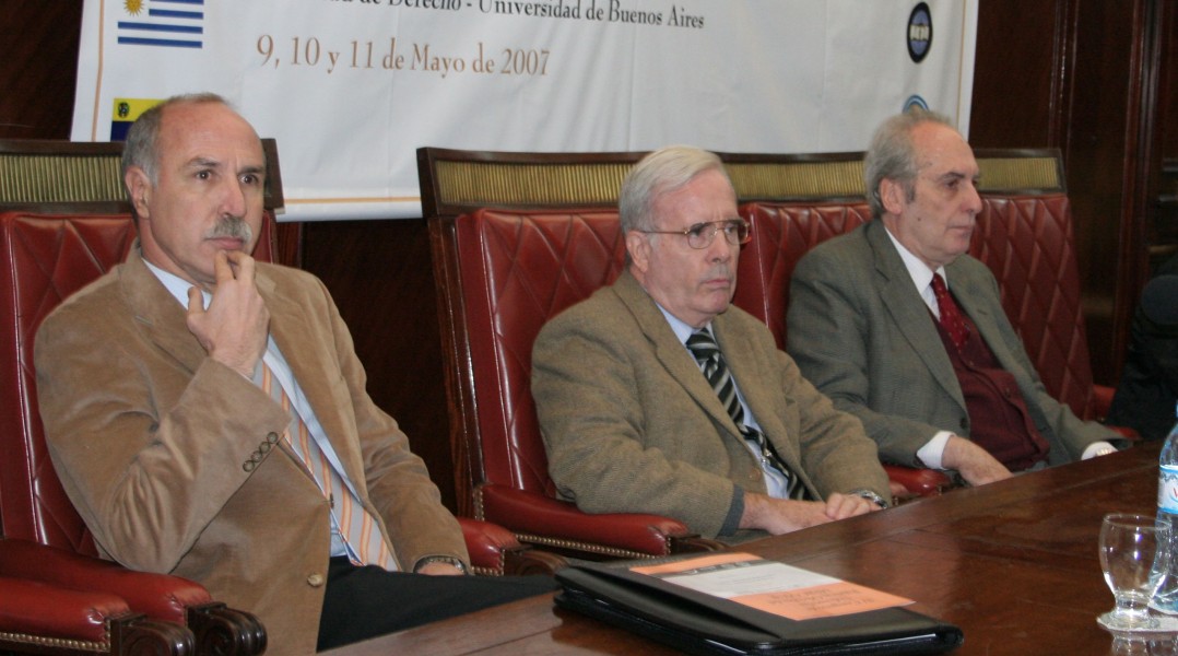 Ricardo Lorenzetti, Tulio Ortiz y Eduardo Barbarosch