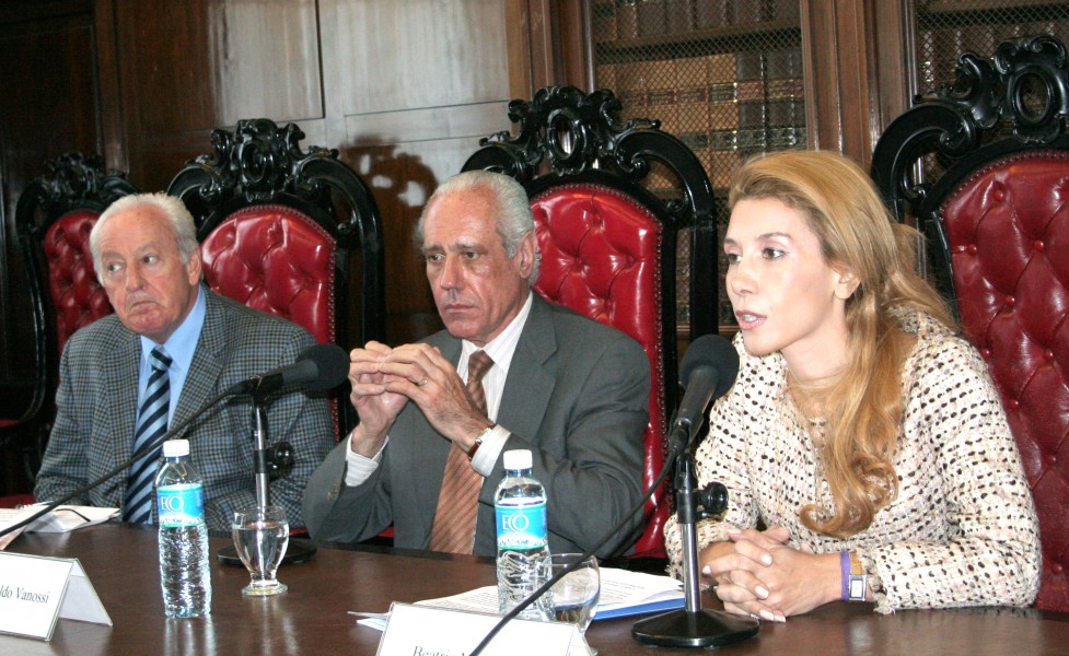 Diego Sánchez, Jorge Reinaldo Vanossi y Beatriz Martorello