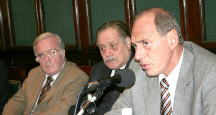 Tulio Ortiz, Carlos Elbert y Eugenio R. Zaffaroni