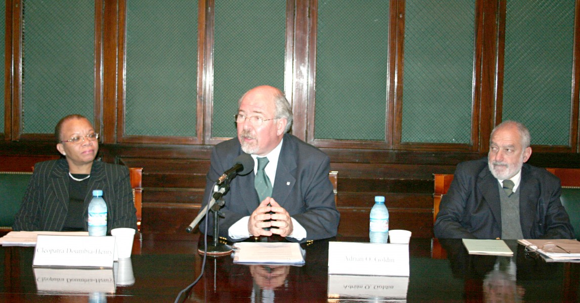 Cleopatra Doumbia-Henry, Adrián Goldín y Mario Ackerman