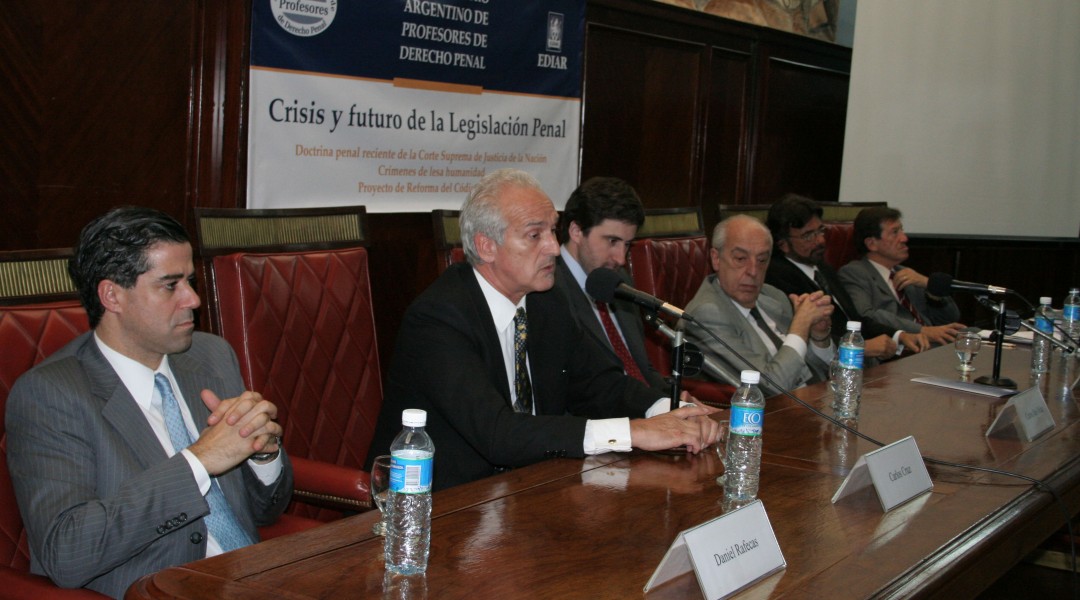 Daniel Rafecas, Carlos Cruz, Carlos Mas Velez, Atilio Alterini, Daniel Erbetta y José Buteler