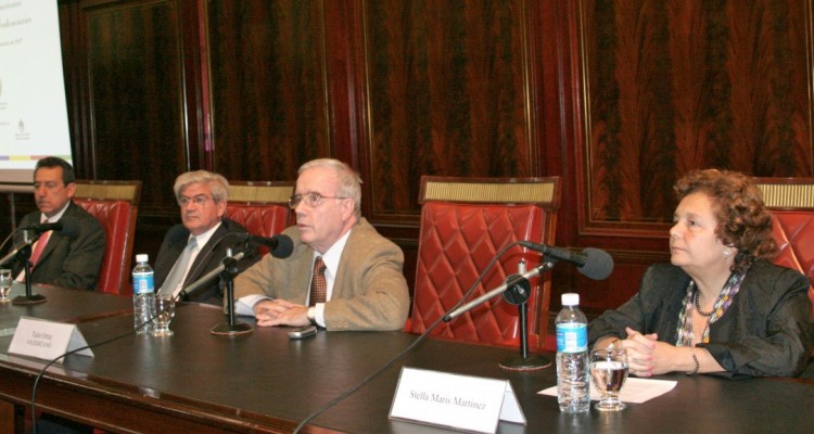 Florentín Meléndez, Alberto J. B. Iribarne, Tulio Ortiz y Stella Maris Martínez