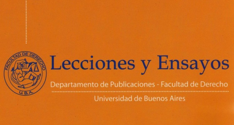 Nuevo número de la Revista Jurídica Lecciones y Ensayos