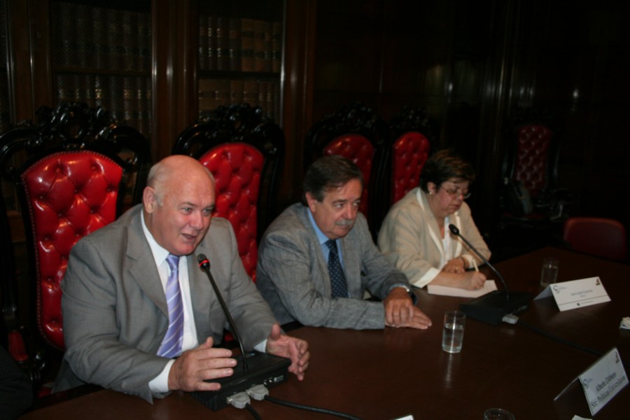 Rubén Hallú, Alberto Dibbern y Ana Lúcia Gazzola