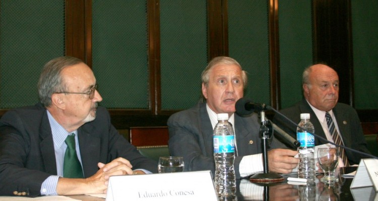 Eduardo Conesa, Néstor Saruba y Víctor Rodríguez Rossi