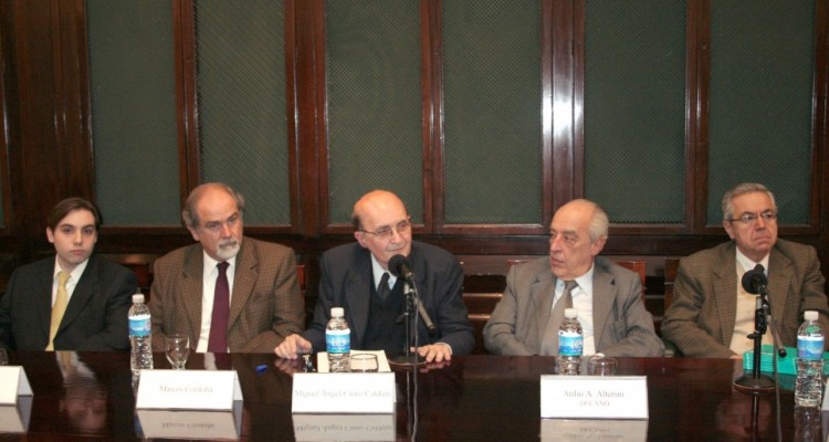 Roberto Campos, Marcos M. Córdoba, Miguel Ángel Ciuro Caldani, Atilio Alterini y Rodolfo Vigo