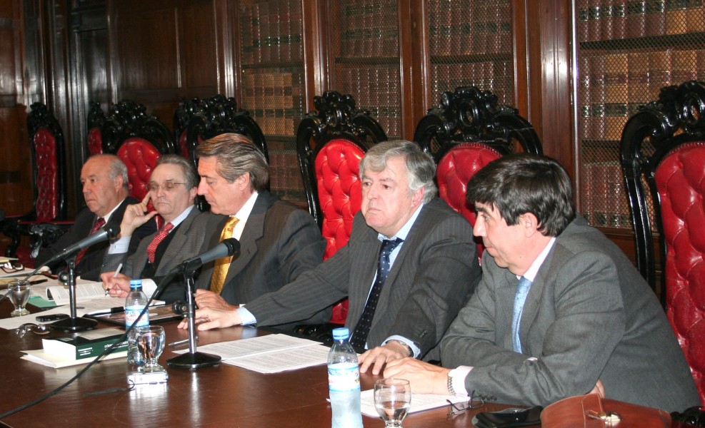 Juan Carlos Veiga, Ricardo Augusto Nissen, Daniel R. Vítolo, Ignacio Quintana y Emilio Beltrán