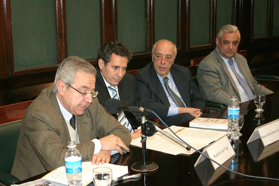 Rodolfo L. Vigo, Renato Rabbi-Baldi Cabanillas, Atilio A. Alterini y Enrique Zuleta Puceiro