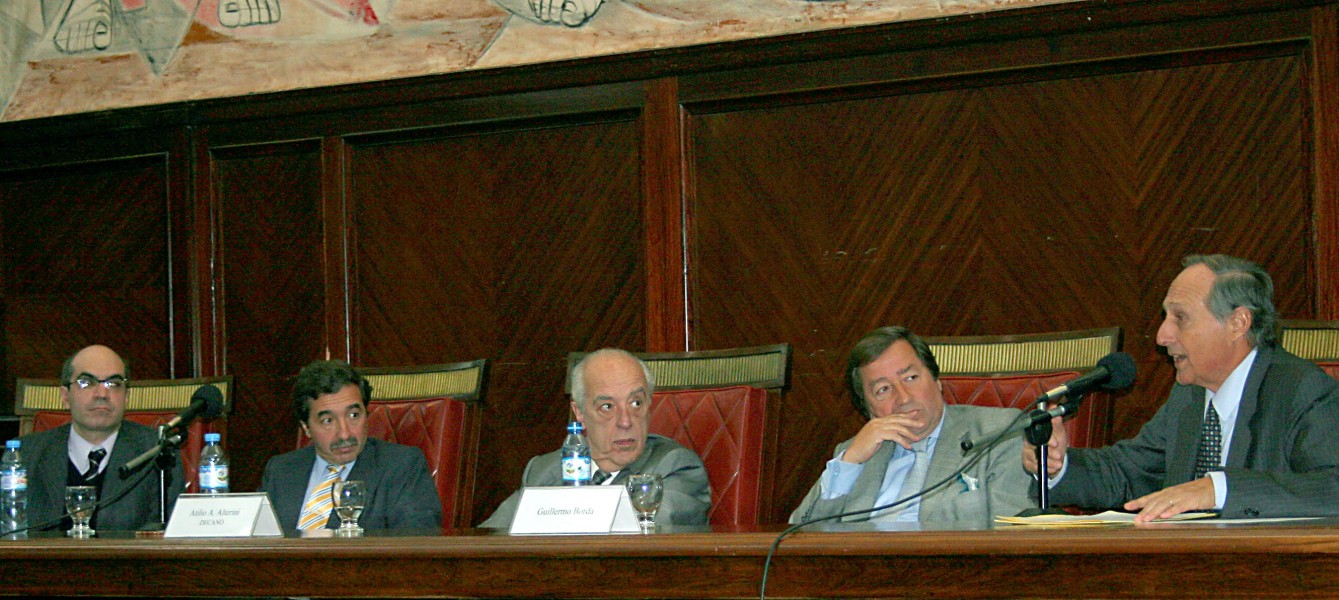 Néstor Solari, Jorge Lavalle Cobo, Atilio A. Alterini, Guillermo J. Borda y Alejandro Borda