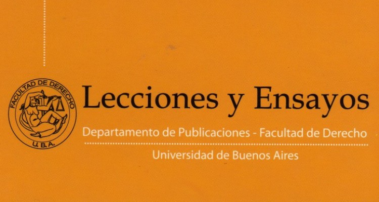 Nuevo número de la Revista Jurídica Lecciones y Ensayos