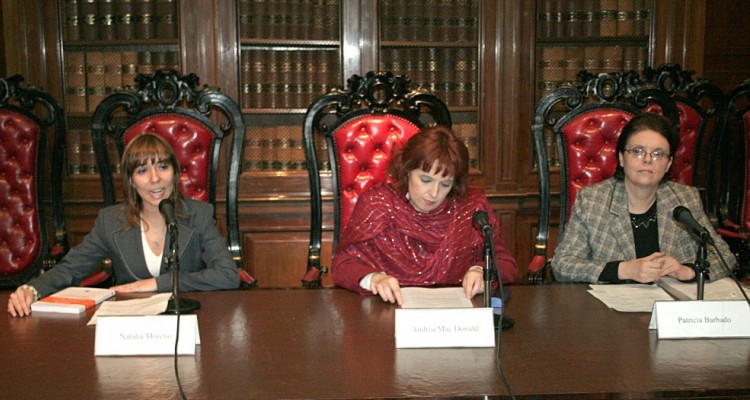 Natalia Moreno, Andrea Mac Donald y Patricia Barbado