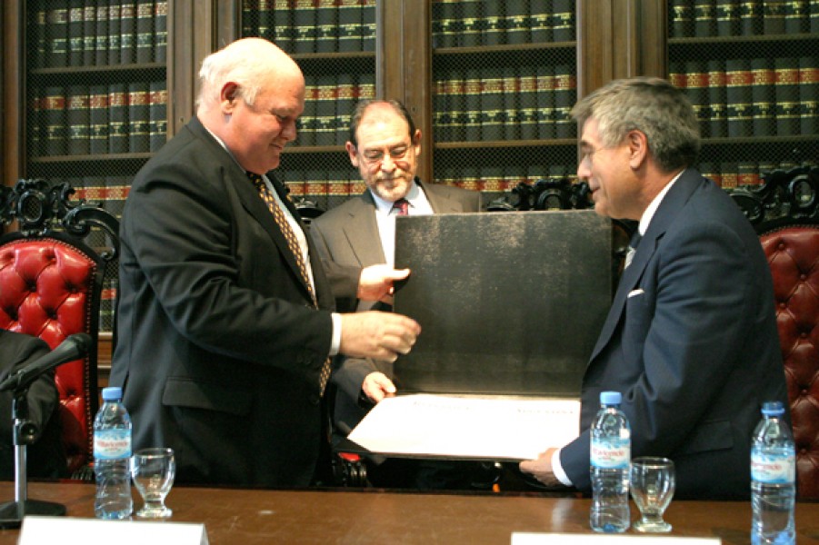 Rubén Hallú, Juan Ignacio Echano y Ricardo de Ángel Yágüez