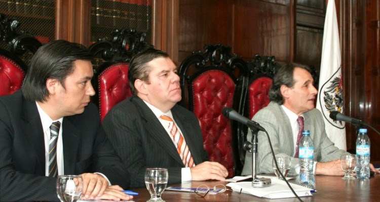 Daniel Presti, Guillermo Montenegro y Alejandro Lanús