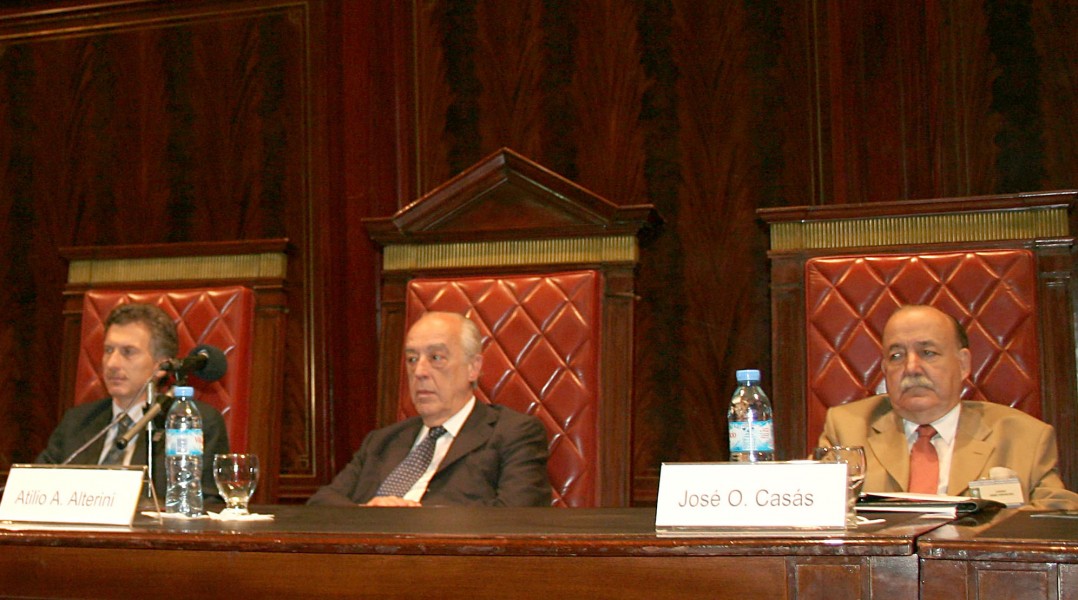 Mauricio Macri, Atilio A. Alterini y José O. Casás