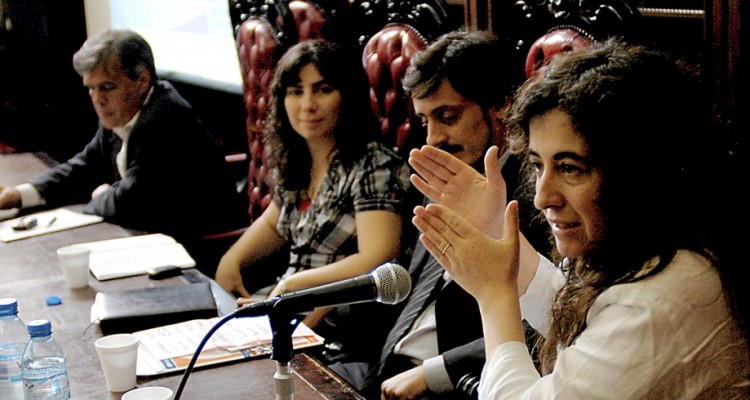 Gabriel Lerner, Gimol Pinto, Gustavo Piantino y Mary Beloff