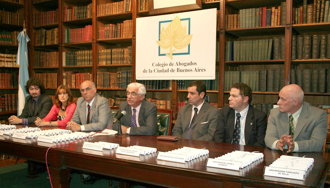 Juan Salas, Silvia Toscano, Gabriel Limodio, Enrique V. del Carril, Félix Linfante, Carlos Safadi Márquez y Felipe Ferrer Lavalle