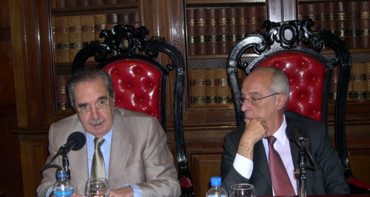 Raúl Alfonsín y Atilio Alterini