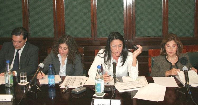 Martiniano Terragni, Mary Beloff, Marisa Graham y Zulita Fellini