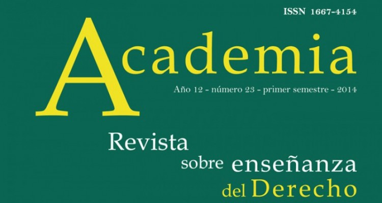 Nuevo número de “Academia. Revista sobre enseñanza del Derecho”