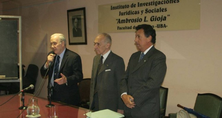 Tulio Ortiz, Abelardo Levaggi y Alberto Dalla Vía