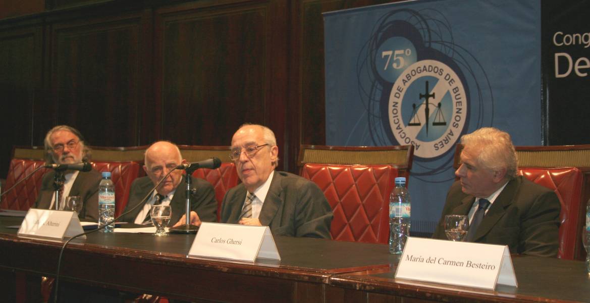 Stella Maris Martínez, Eduardo Tavani, Beinusz Szmukler, Atilio A. Alterini y Carlos Ghersi