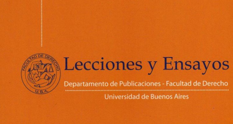 Nuevo número de la Revista Lecciones y Ensayos