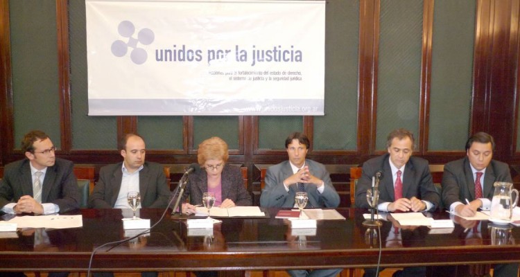 Gustavo Letner, Ramiro Monner Sans, Ana María Conde, Sergio Pistone, Mauricio Devoto y Daniel Presti