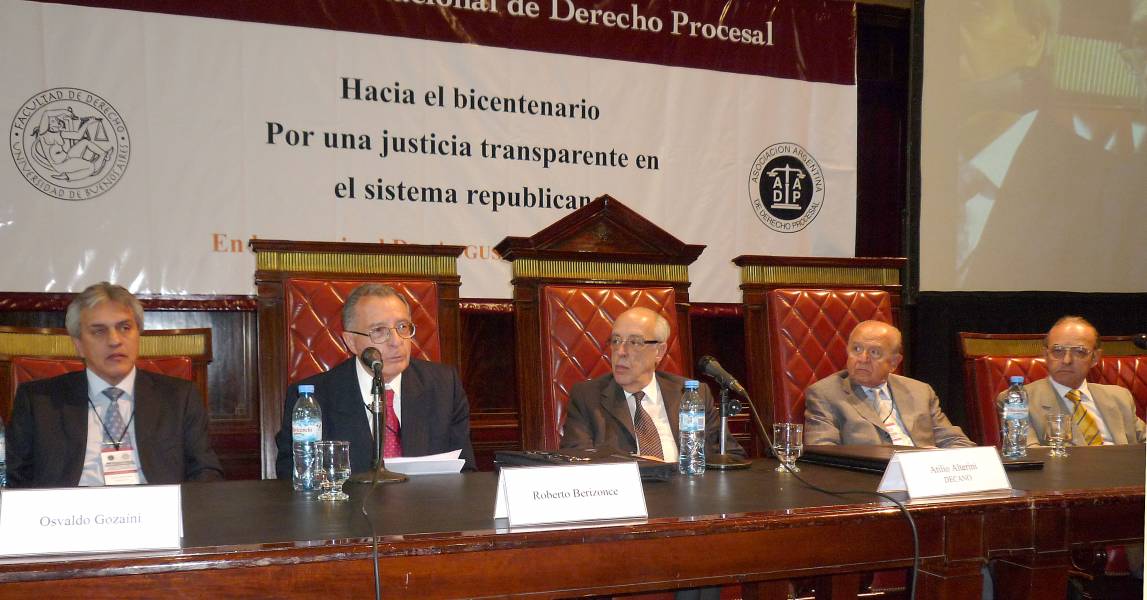 Osvaldo Gozaíni, Roberto Berizonce, Atilio A. Alterini, Roland Arazi y Juan Carlos Hitters