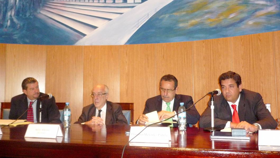 Jorge Luis Ballestero, Atilio Alterini, Florentín Meléndez Padilla y Juan Martín Mena